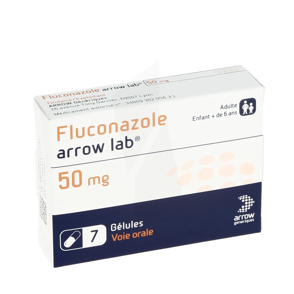 Fluconazole Arrow Lab 50 Mg, Gélule