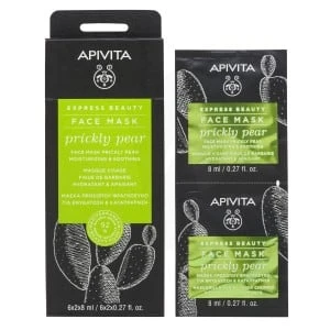 Apivita - Express Beauty Masque Visage Hydratant & Apaisant - Figue De Barbarie  2x8ml