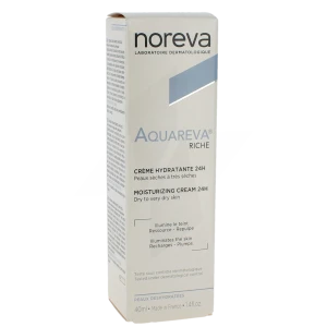Noreva Aquareva Crème Hydratante 24h Riche T/40ml