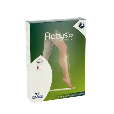 Actys® 20 Femme Classe Ii Mi-bas Beige Taille 1 Normal Pied Fermé à Annecy