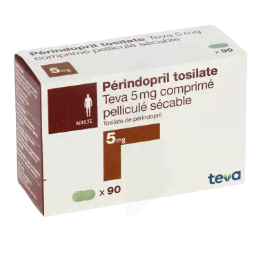 PERINDOPRIL TOSILATE TEVA 5 mg, comprimé pelliculé sécable