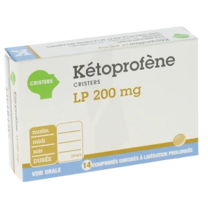 Ketoprofene Cristers Lp 200 Mg, Comprimé Enrobé à Libération Prolongée