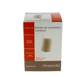 Vitadomia Bande Cohésive Blanche 7cmx3m
