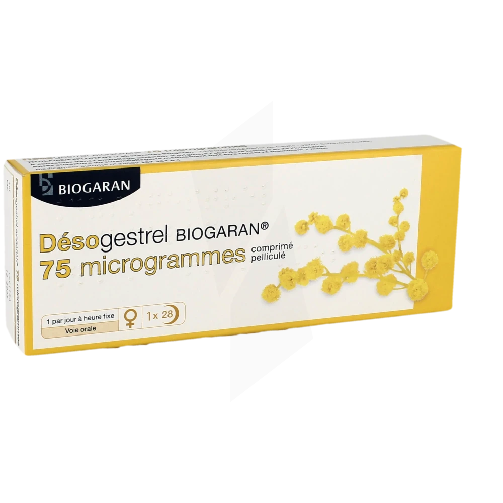 Desogestrel Biogaran 75 Microgrammes, Comprimé Pelliculé