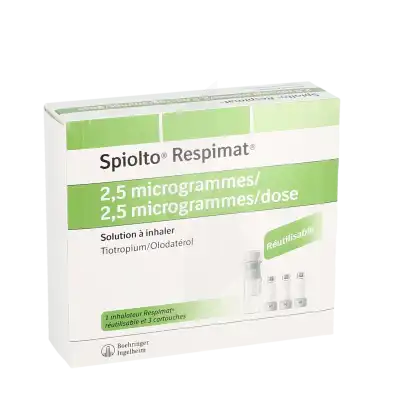 Spiolto Respimat 2,5 Microgrammes/2,5 Microgrammes/ Dose, Solution à Inhaler à PEYNIER