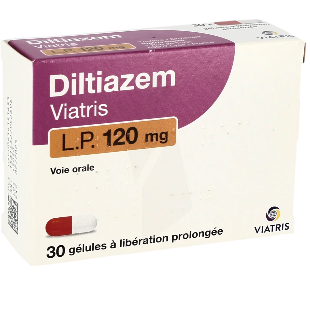 Diltiazem Viatris L.p. 120 Mg, Gélule à Libération Prolongée