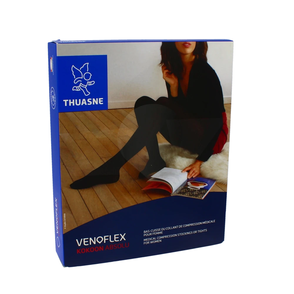 Venoflex Kokoon Absolu 2 Bas Cuisse Femme Marine Taille 2l