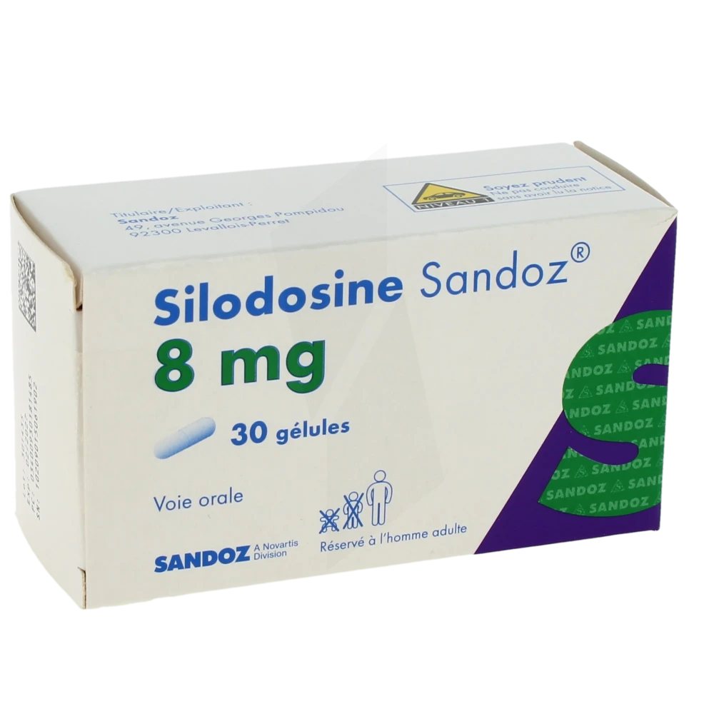 Silodosine Sandoz 8 Mg, Gélule