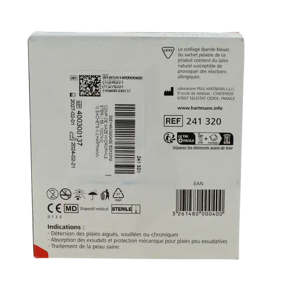 Sterilux Es Compr Gaze StÉrile 7,5x7,5cm 10sach/2