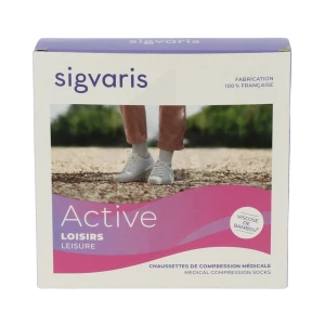 Sigvaris 2 Active Loisirs New Chaussette Femme Noir Mn