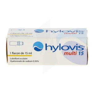Hylovis Multi Solution Ophtalmique Lubrifiante Pour Instillation Oculaire 15ml