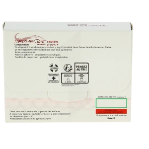 Dermestril Septem 50 Microgrammes/24 Heures, Dispositif Transdermique