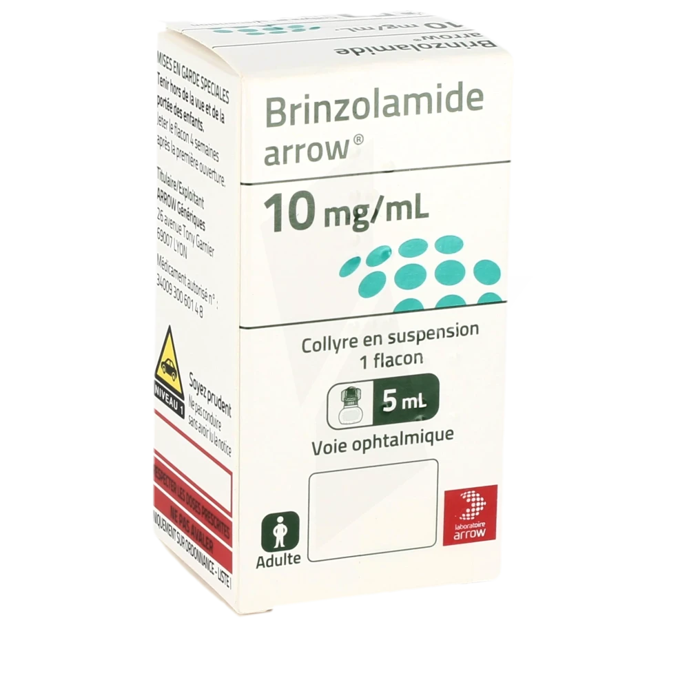 Brinzolamide Arrow 10 Mg/ml, Collyre En Suspension