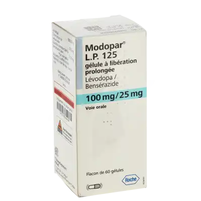 MODOPAR L.P. 125 (100 mg/25 mg), gélule à libération prolongée