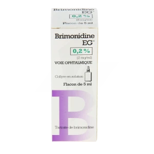 Brimonidine Eg 0,2 % (2 Mg/ml), Collyre En Solution