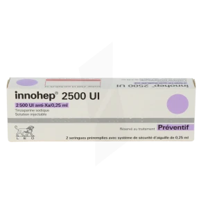 Innohep 2 500 Ui Anti-xa/0,25 Ml, Solution Injectable En Seringue Préremplie