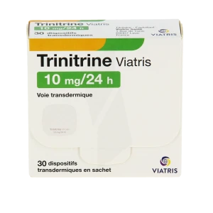 Trinitrine Viatris 10 Mg/24 Heures, Dispositif Transdermique