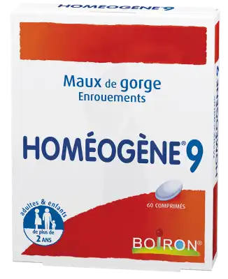 Boiron Homéogène 9 Comprimés B/60 à CHALON SUR SAÔNE 