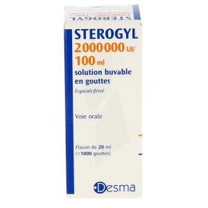 Sterogyl 2 000 000 Ui/100 Ml, Solution Buvable En Gouttes