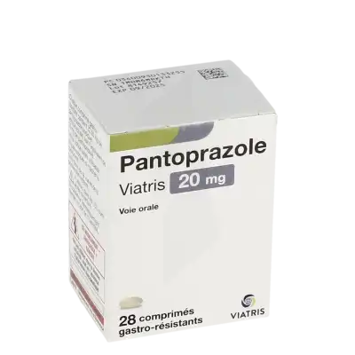 Pantoprazole Viatris 20 Mg, Comprimé Gastro-résistant à Chelles