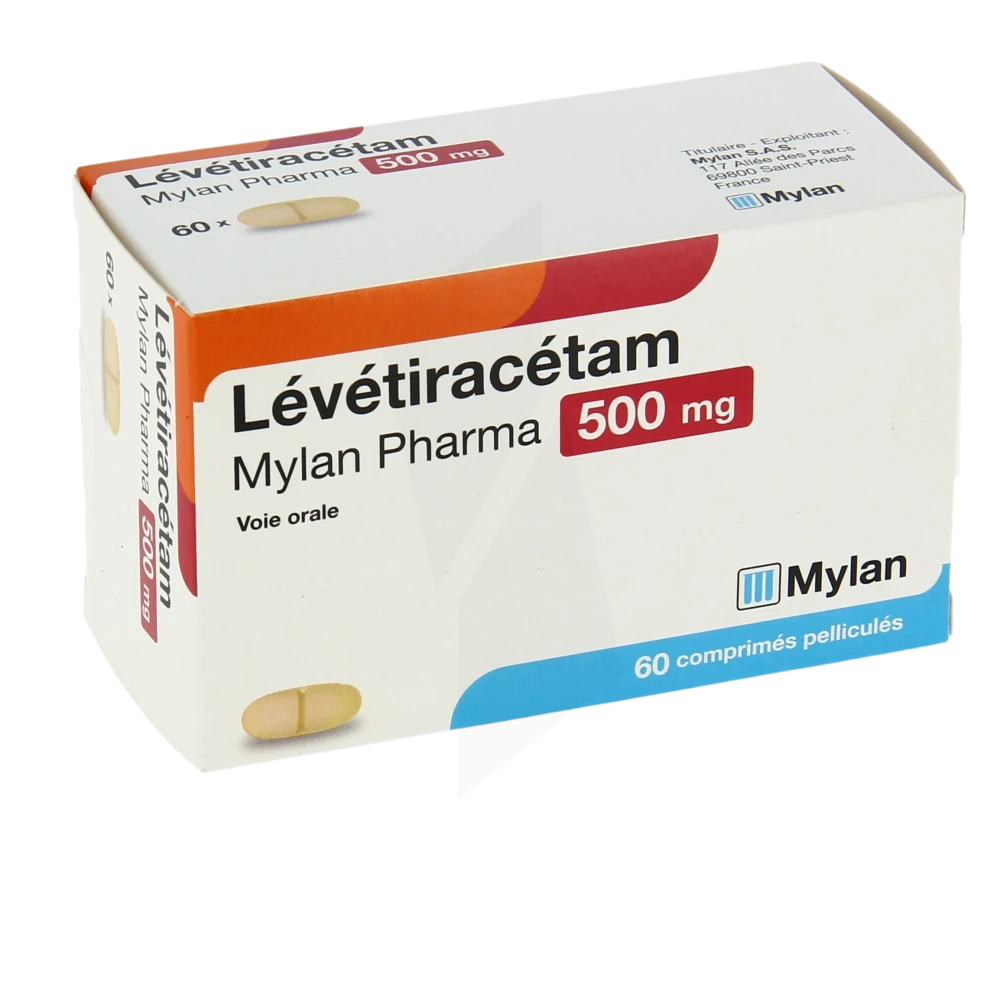 Levetiracetam Viatris 500 Mg, Comprimé Pelliculé