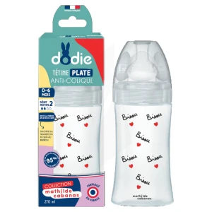 Dodie Mathilde Cabanas Biberon Anti-colique Tétine Plate Débit 2 270ml