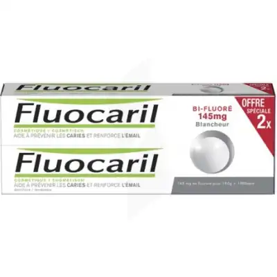 Fluocaril Bi-fluoré 145 Mg Pâte Dentifrice Blancheur 2*75ml à LA CRAU