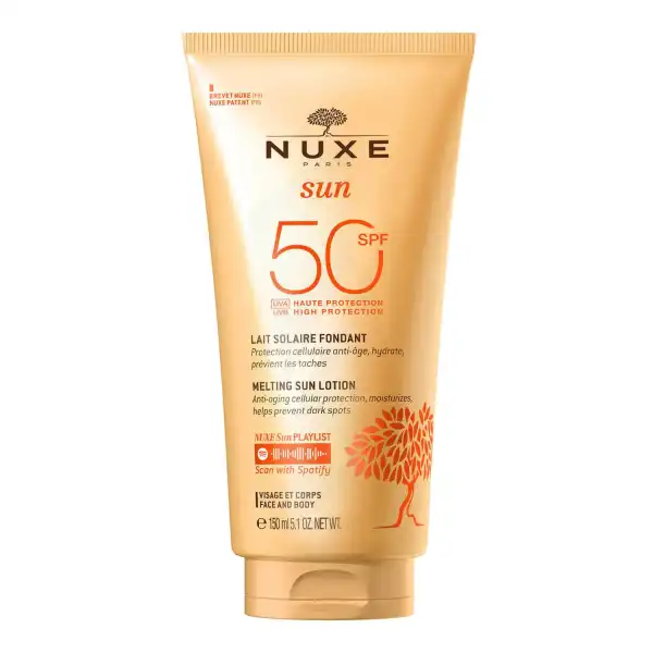 Nuxe Sun Spf50 Lait Fondant Haute Protection T/150ml
