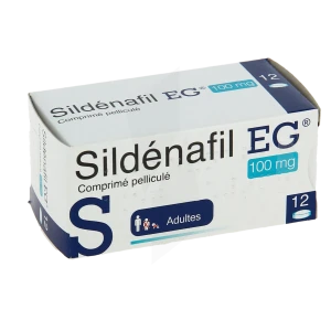 Sildenafil Eg 100 Mg, Comprimé Pelliculé