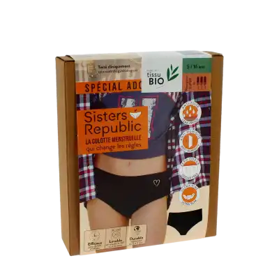 Sisters Republic Tatoo Shorty Menstruelle Bikini Flux Super Coeur T16a/s à PERTUIS