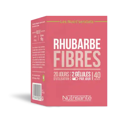Nutrisanté Nutrisentiels Bio Rhubarbe Gélules B/45 à PARIS