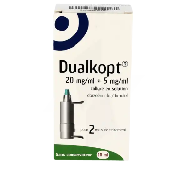 Dualkopt 20 Mg/ml + 5 Mg/ml, Collyre En Solution