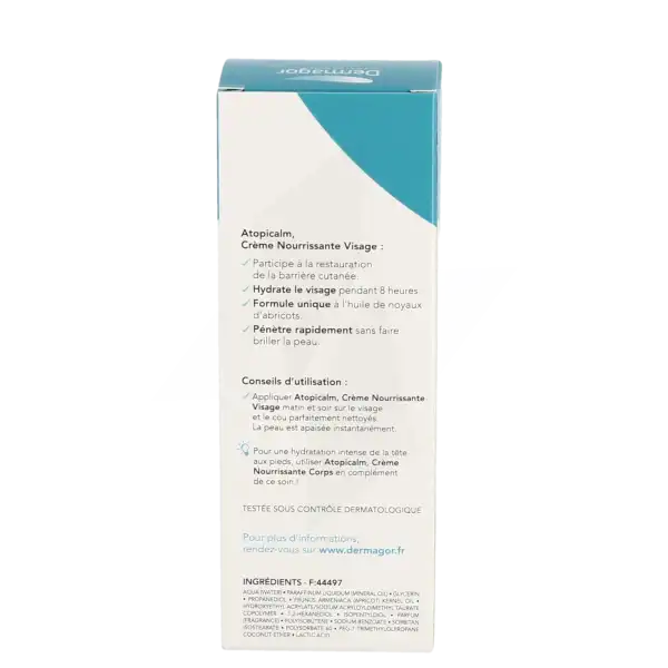 Dermagor Atopicalm Cr Nourrissante Visage T/40ml