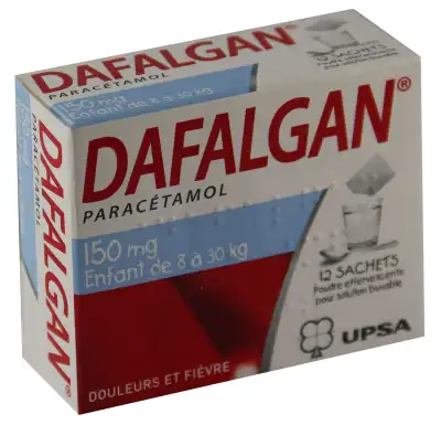 Dafalgan 150 Mg Poudre Effervescente Pour Solution Buvable B/12 à DIJON