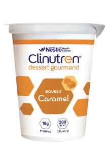 Clinutren Dessert Gourmand Nutriment Caramel 4 Cups/125g à Bletterans
