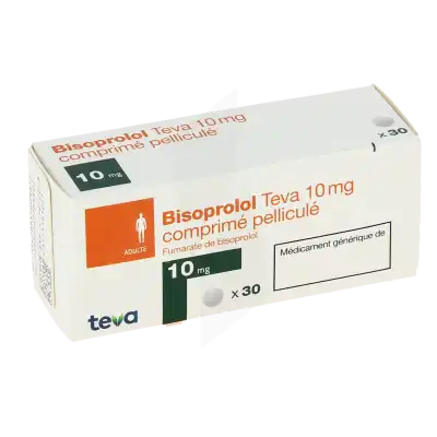 Bisoprolol Teva 10 Mg, Comprimé Pelliculé à  JOUÉ-LÈS-TOURS