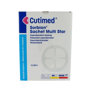 Cutimed Sorbion Multistar Pans Superabsorbant Diam 14cm B/10