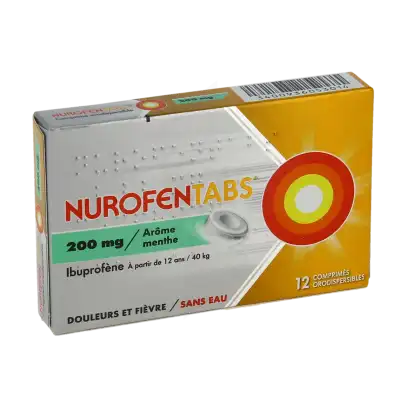 Nurofentabs 200 Mg Comprimés Orodispersible Plq/12 à Abbeville