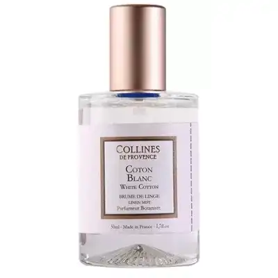 Collines De Provence Brume De Linge Parfumée Coton Blanc Spray De 50 Ml à PODENSAC