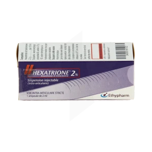 Hexatrione 2 Pour Cent, Suspension Injectable (intra-articulaire)