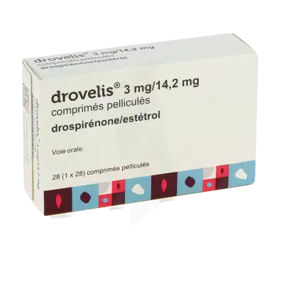 Drovelis 3 Mg/14,2 Mg, Comprimé Pelliculé à Saint-Médard-en-Jalles