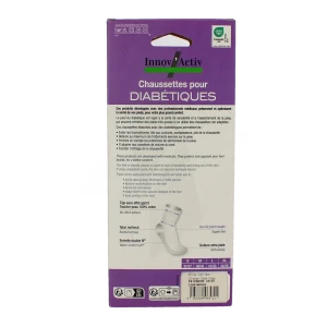 Innov'activ Chaussettes Pour Diabétiques Beige Pointure 41-43