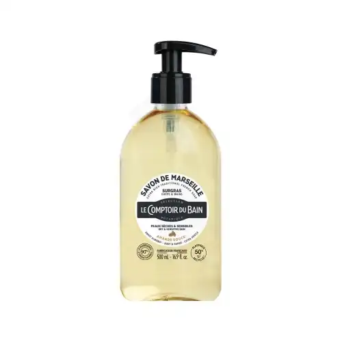 Le Comptoir Du Bain Savon Liquide De Marseille Surgras Amande Fl Pompe/500ml