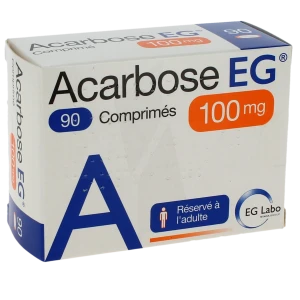 Acarbose Eg 100 Mg, Comprimé