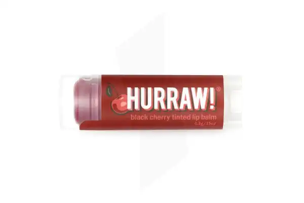 Hurraw! Baume à Lèvres Teinté Cerise Noire Stick/4,3g