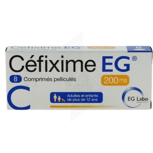 Cefixime Eg 200 Mg, Comprimé Pelliculé