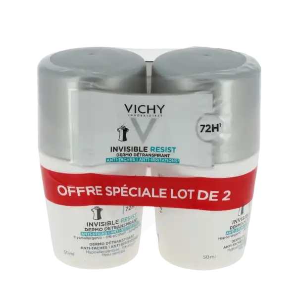 Vichy Déodorant Invisible Resist 72h 2roll-on/50ml