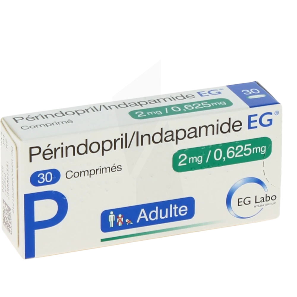 Perindopril/indapamide Eg 2 Mg/0,625 Mg, Comprimé