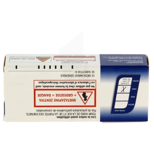 Mirtazapine Zentiva 15 Mg, Comprimé Pelliculé