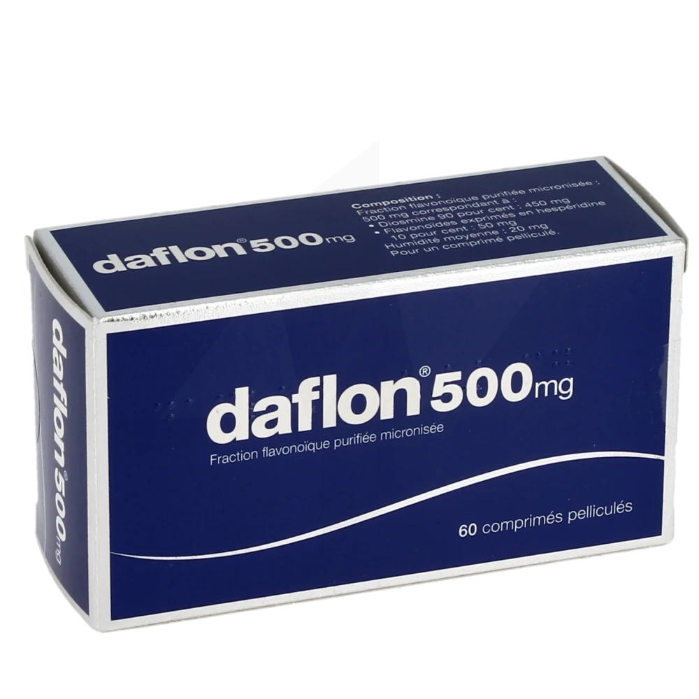Daflon 500 Mg Comprimés Pelliculés Plq/60